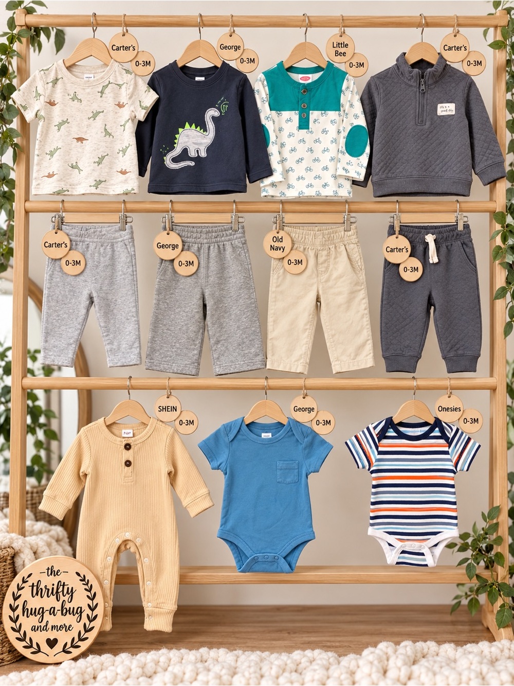 Baby Boy 0–3M 11-Piece Clothing Bundle Carter’s George Old Navy Outfit Lot